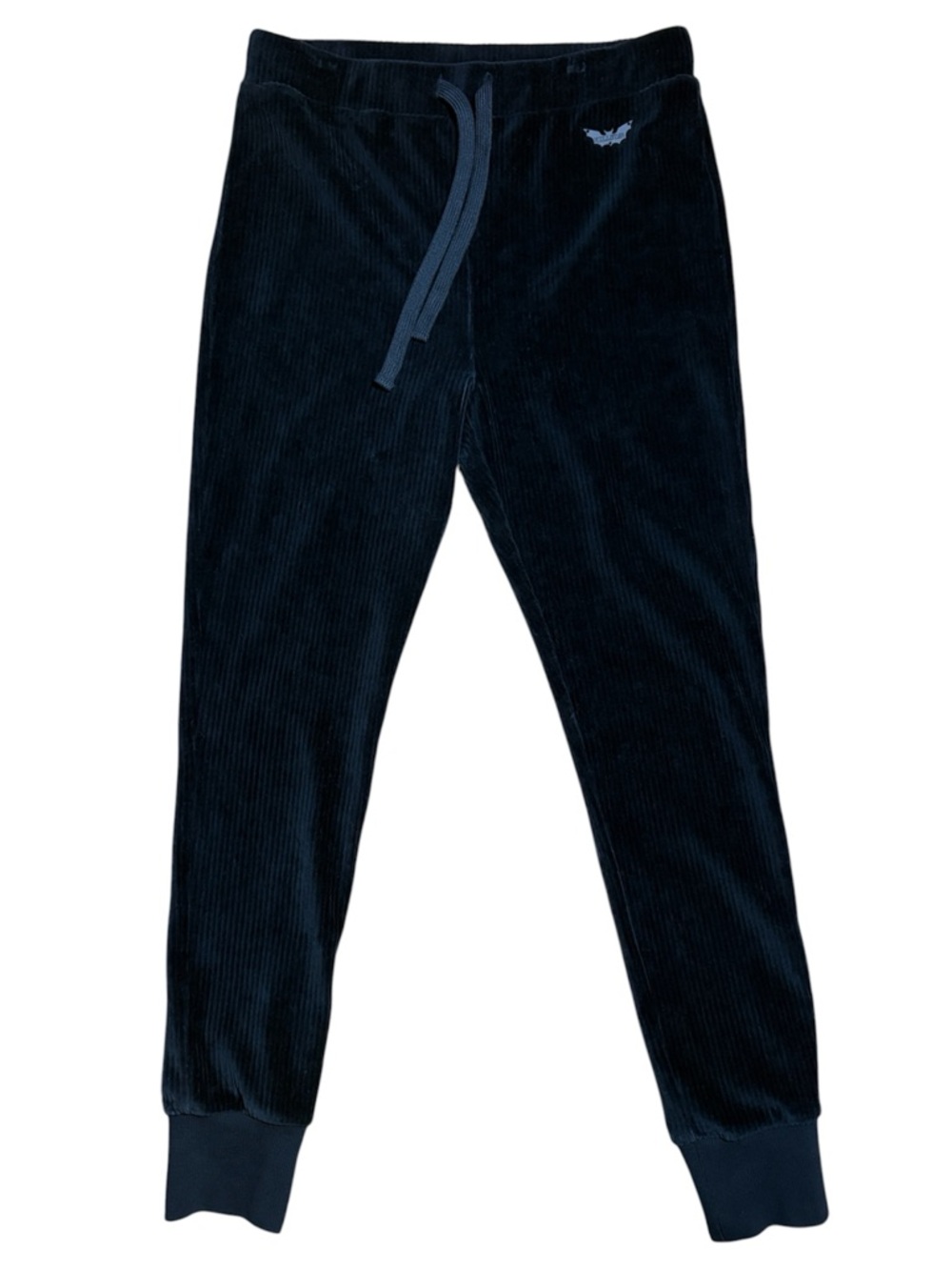 Killstar Ribbed Velour Jogger Pants In Black Sz S/M